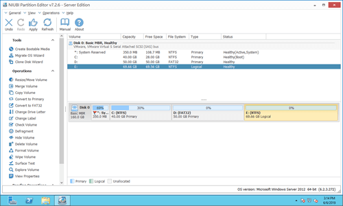 Combine unallocated to D